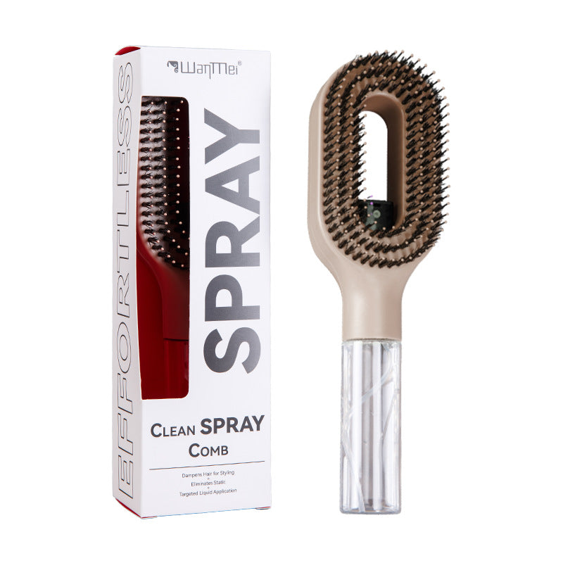 Multifunctional Hair Mist Spray Comb | Transparent Bottle