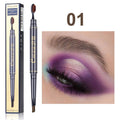 Double Eyebrow Pen with Brush Toothbrush Head Eyebrow waterproof Long Lasting Makeup