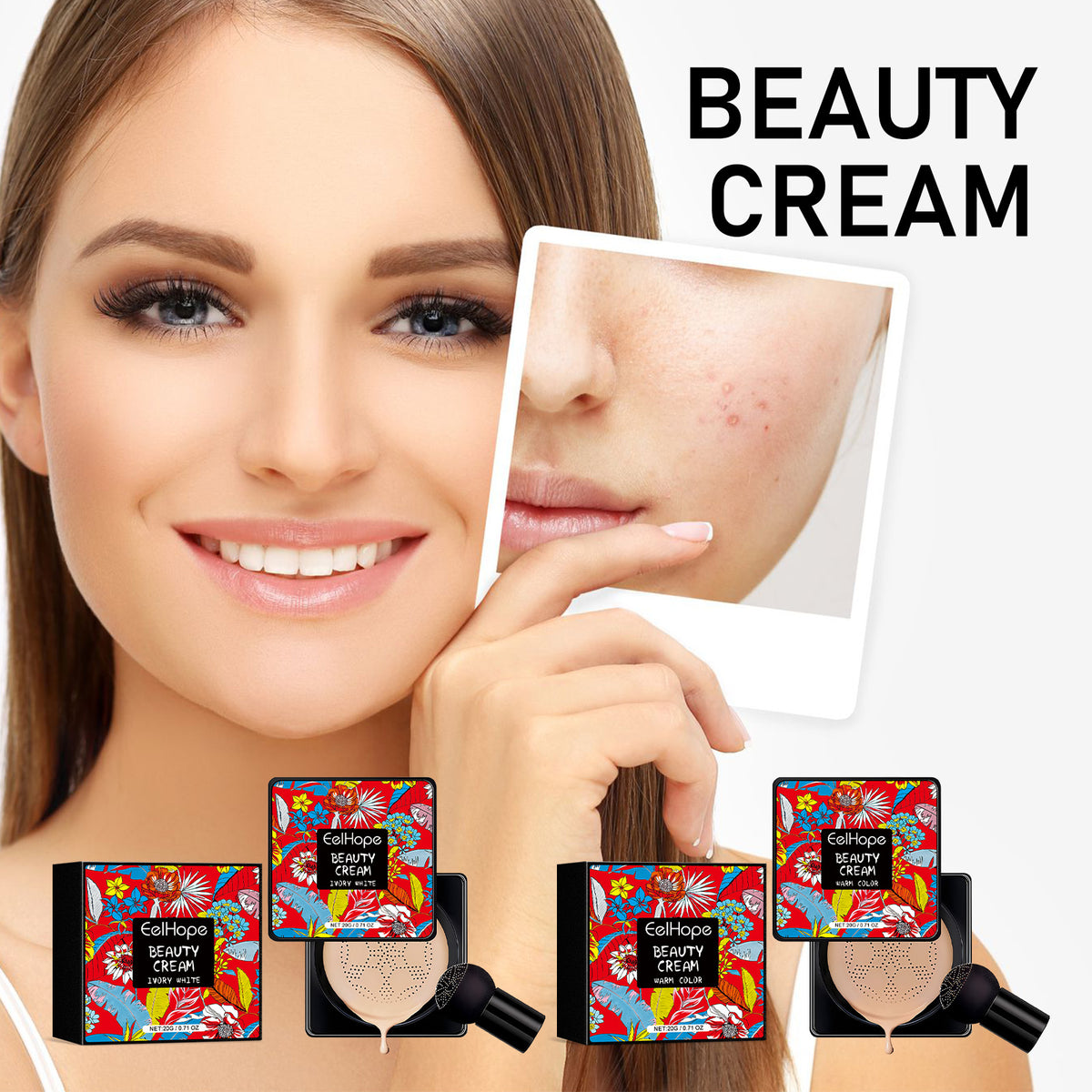 Beauty Cream | Natural Base Makeup, Long-Lasting