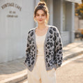Leopard Print V-Neck Sweater | Women