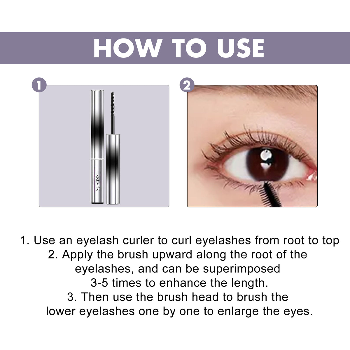 EELHOE Curling Mascara | Voluminous, Smudge-Proof