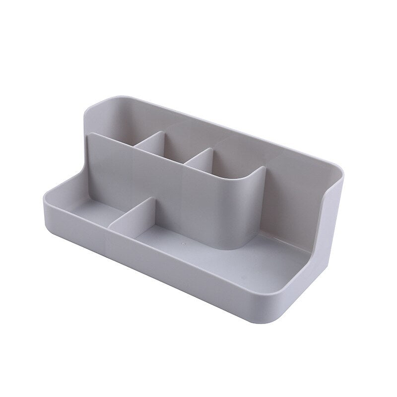 1pc Desktop Sundries Finishing Container Cosmetic Storage Partition Box Makeup Holder Stand Toiletries Plastic Case Organizer