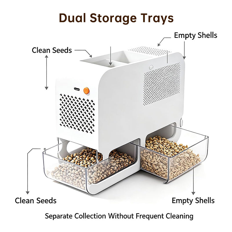 Electric Seed Shell Remover | Adjustable Speed, Easy Clean