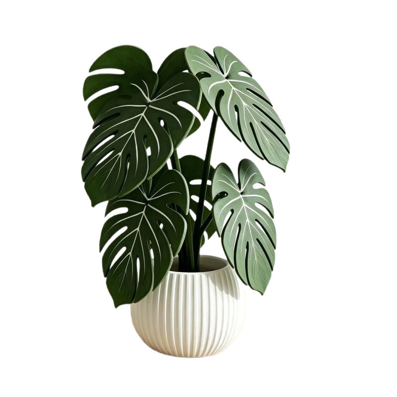 Monstera Leaf Coasters | 3D Printed, Non-Slip