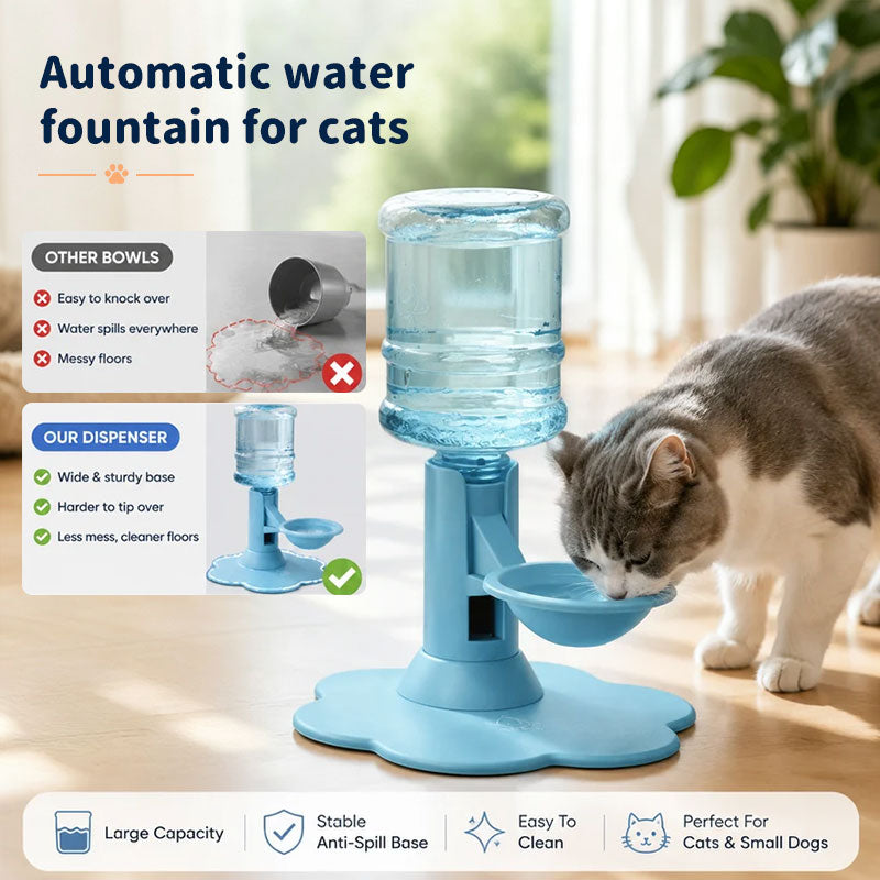 Gravity Cat Water Dispenser | No Electricity, Adjustable Height