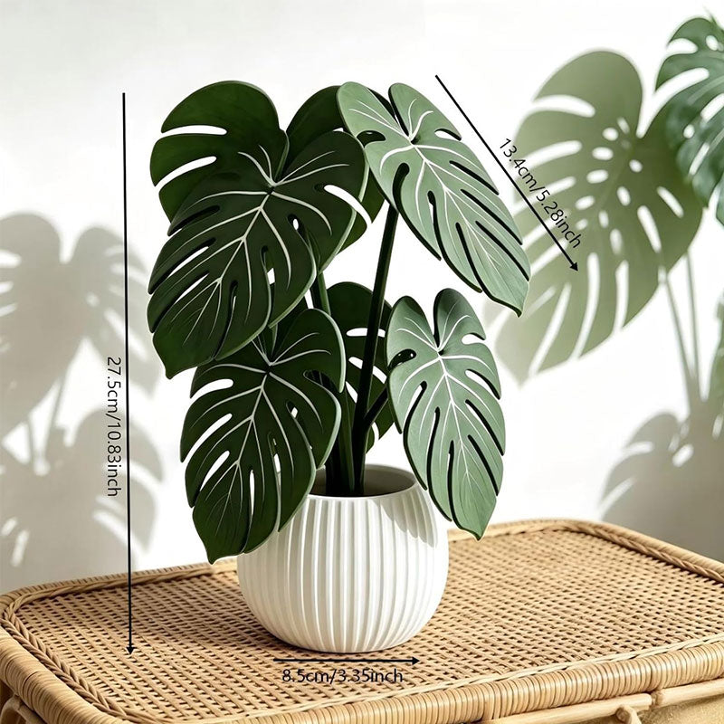 Monstera Leaf Coasters | 3D Printed, Non-Slip
